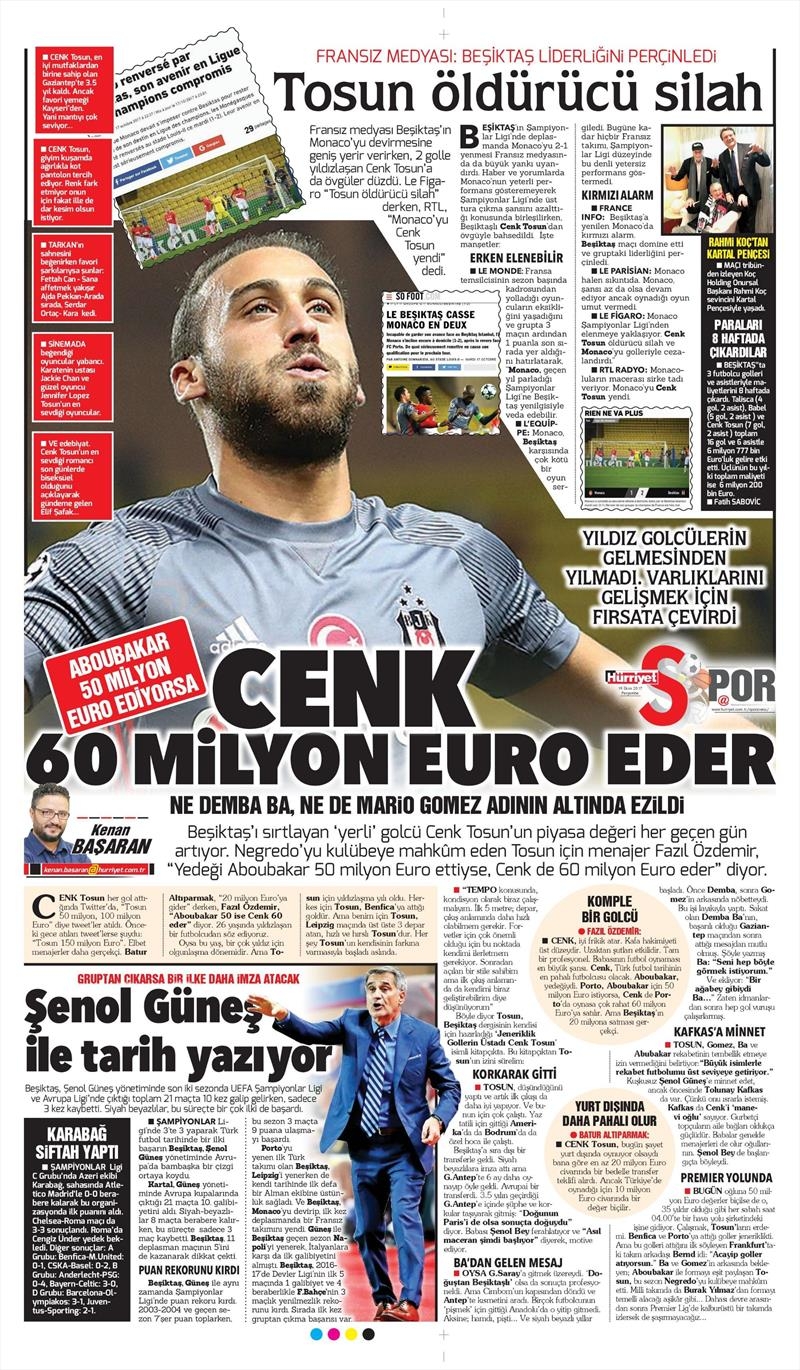 19 Ekim 2017 | İşte gazetelerin Beşiktaş manşetleri - Görsel 9