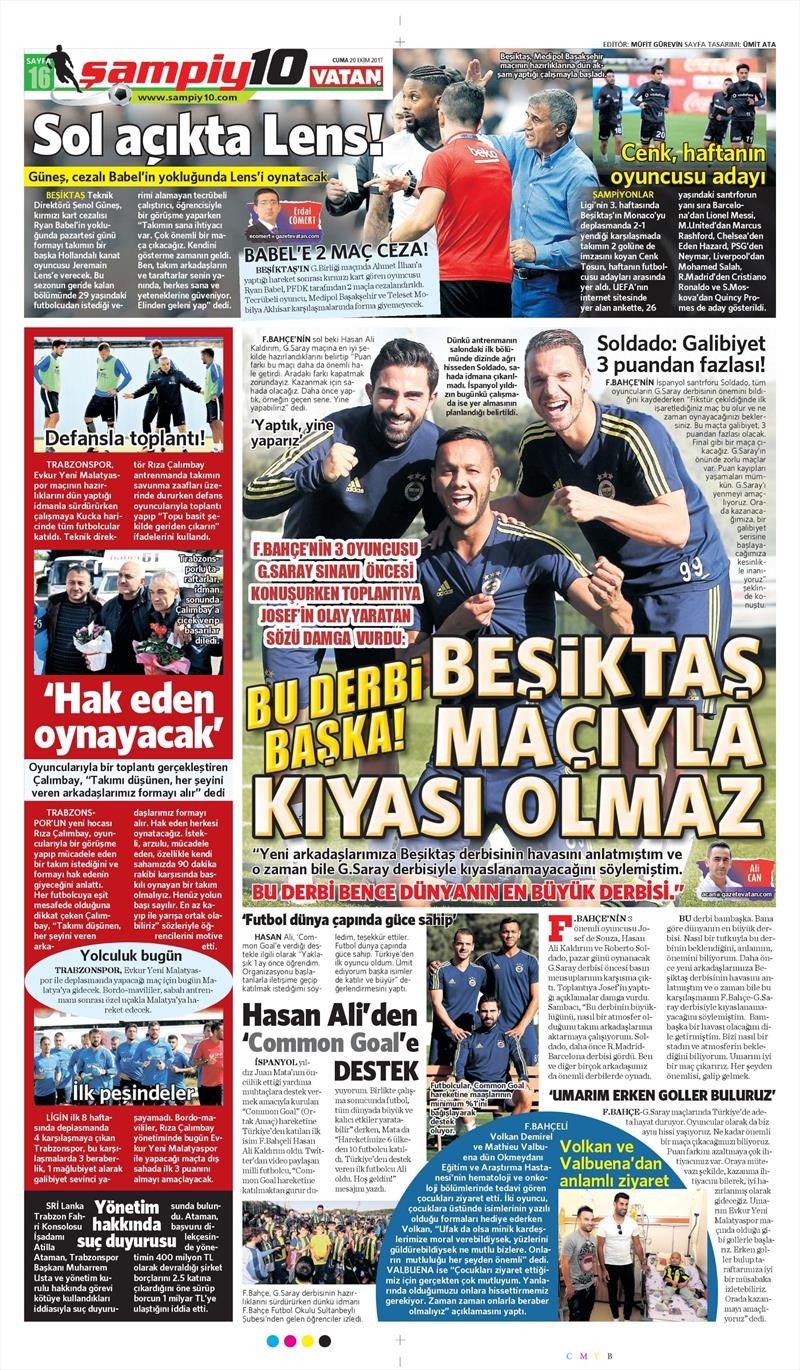 20 Ekim 2017 | Gazetelerin Beşiktaş Manşetleri - Görsel 8
