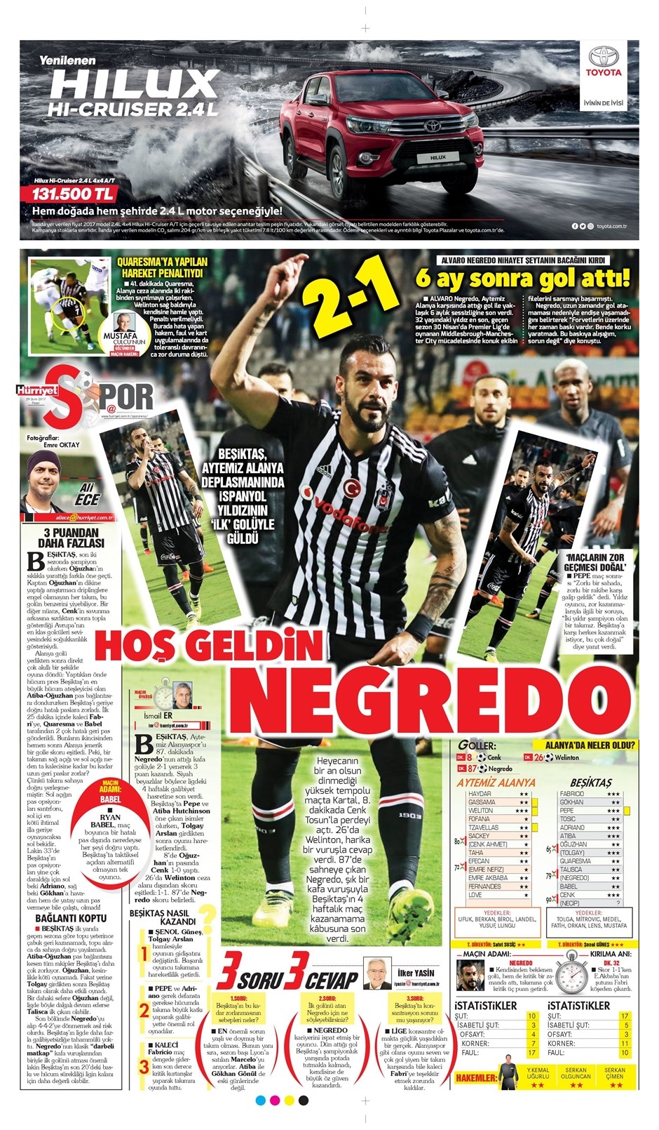 29 Ekim 2017 | İşte gazetelerin Beşiktaş manşetleri - Görsel 9