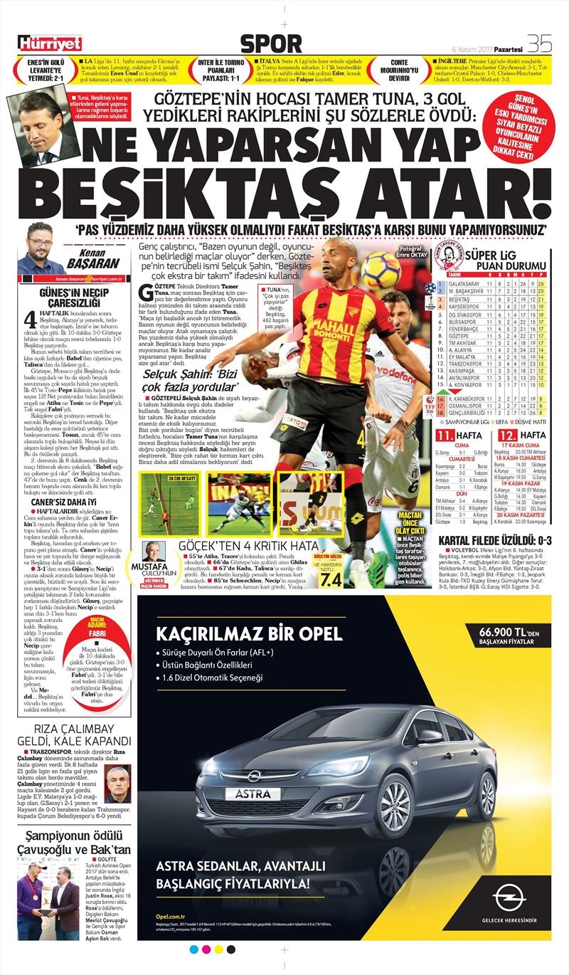 06 Kasım 207 | İşte gazetelerin Beşiktaş manşetleri - Görsel 14