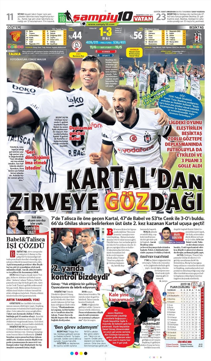 06 Kasım 207 | İşte gazetelerin Beşiktaş manşetleri - Görsel 17