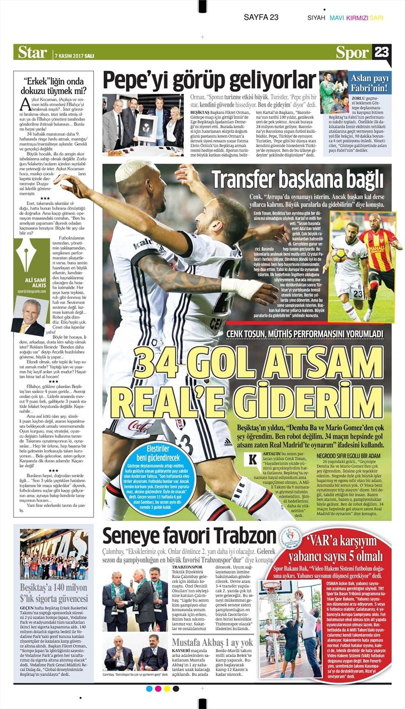 07 Kasım 207 | İşte gazetelerin Beşiktaş manşetleri - Görsel 11
