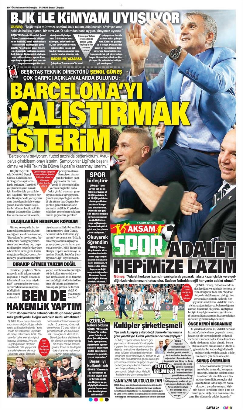 07 Kasım 207 | İşte gazetelerin Beşiktaş manşetleri - Görsel 2