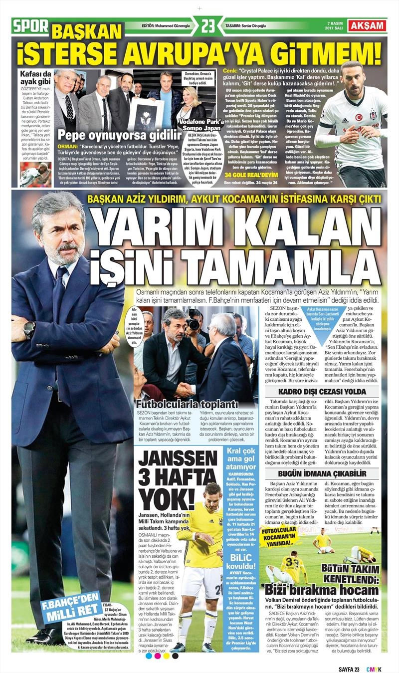 07 Kasım 207 | İşte gazetelerin Beşiktaş manşetleri - Görsel 4