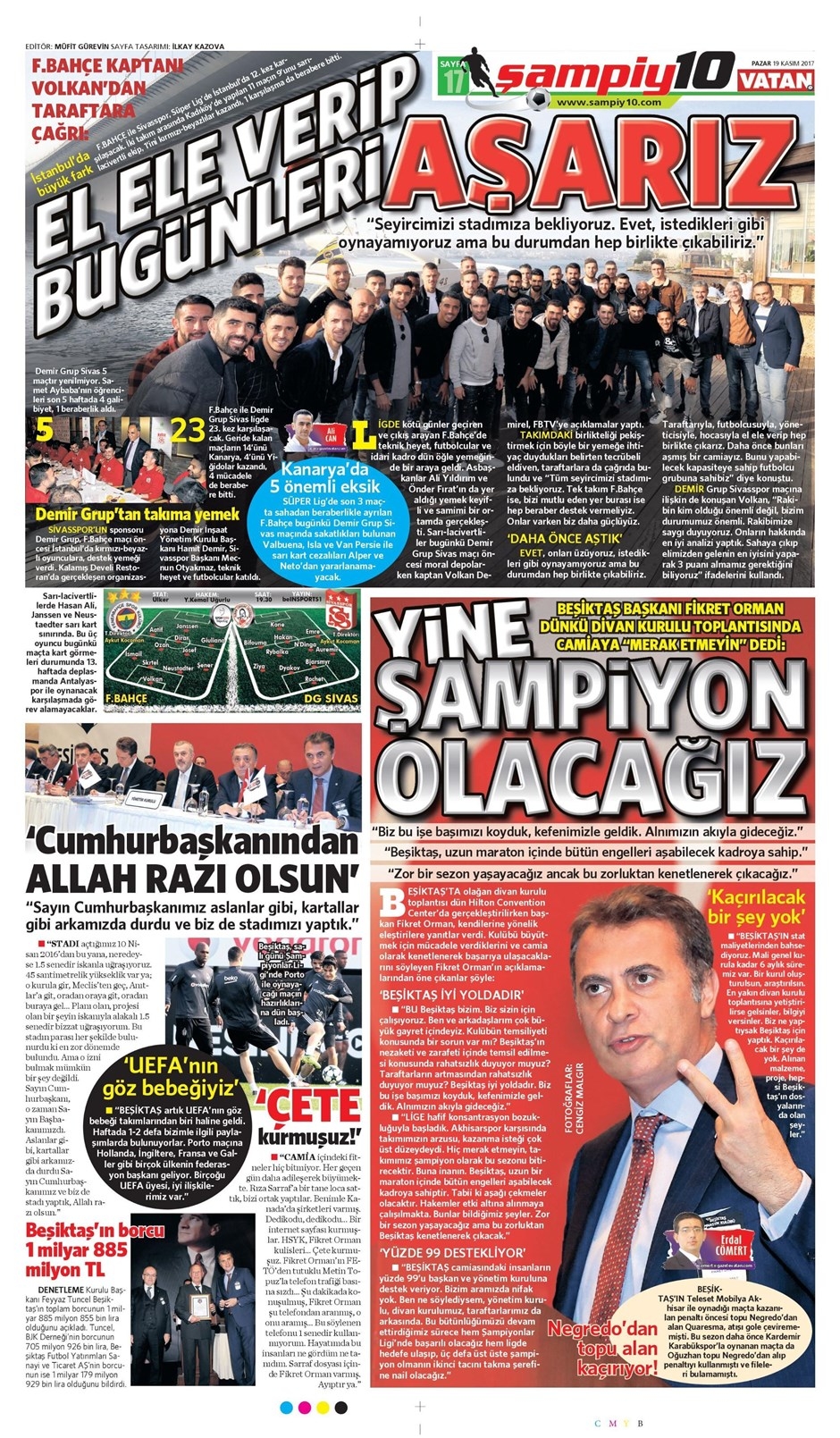 19 Kasım 2017 | Gazetelerin Beşiktaş Manşetleri - Görsel 6