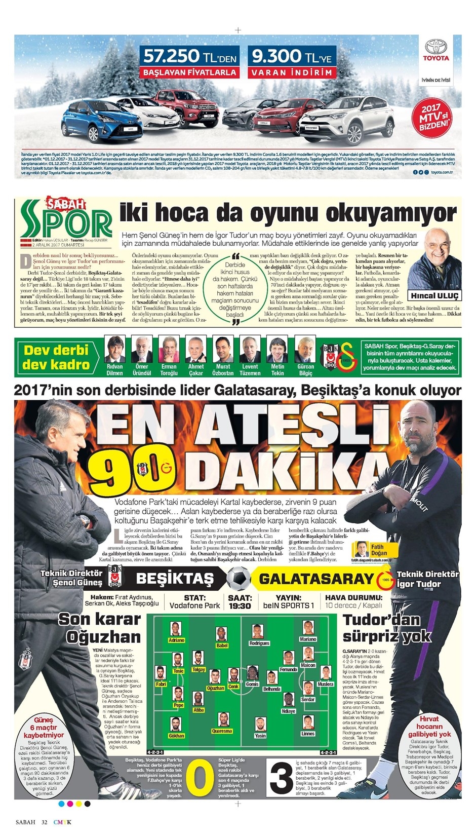2 Aralık 2017 | Gazetelerin Beşiktaş Manşetleri - Görsel 7