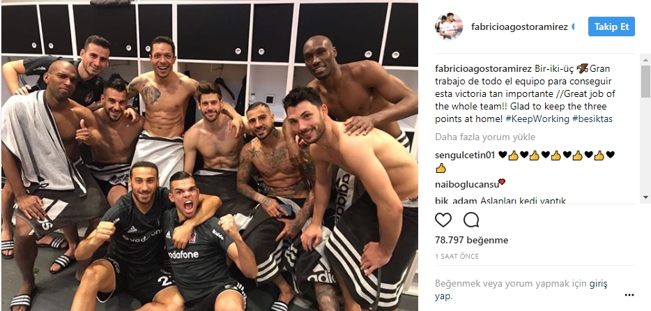 Beşiktaşlı futbolculardan derbi zaferi paylaşımları - Görsel 1