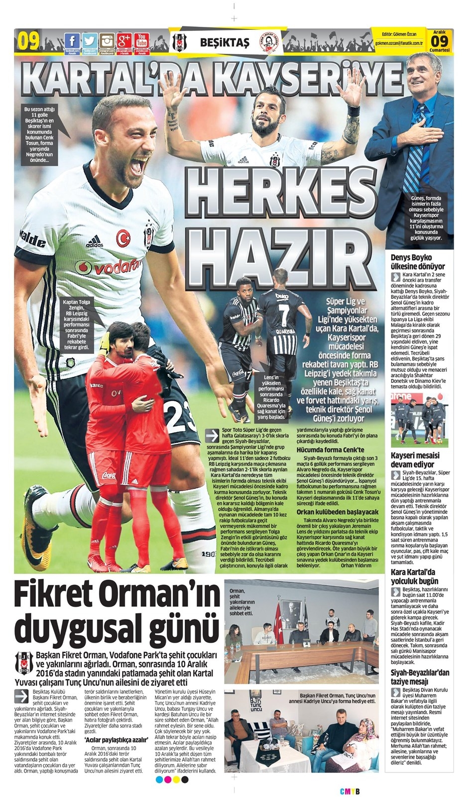 9 Aralık 2017 | Gazetelerin Beşiktaş Manşetleri - Görsel 8