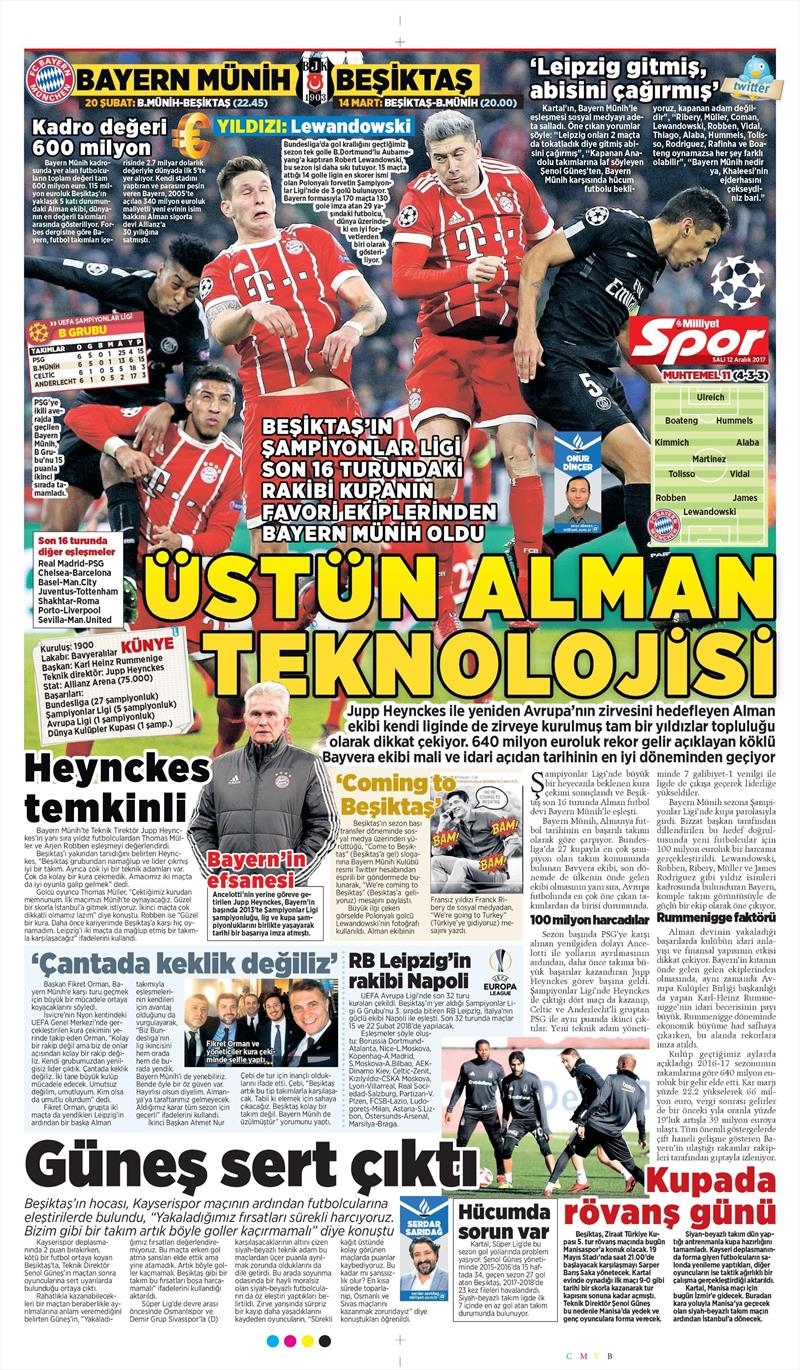 12 Aralık 2017 | Gazetelerin Beşiktaş Manşetleri - Görsel 12
