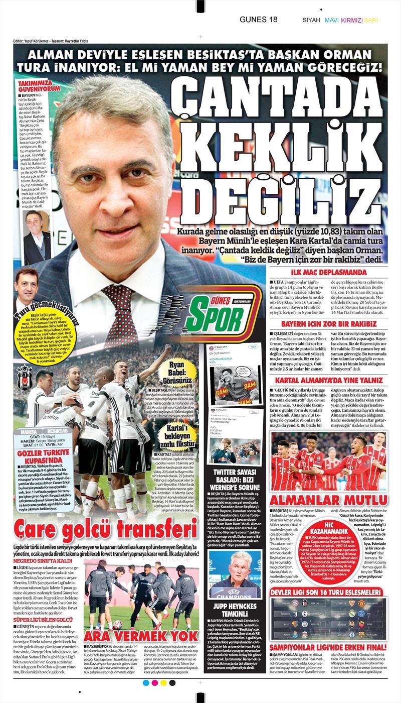 12 Aralık 2017 | Gazetelerin Beşiktaş Manşetleri - Görsel 7