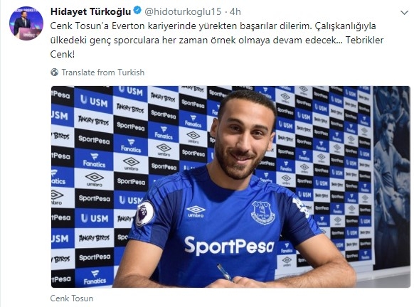 Cenk Tosun’a gelen tebrik ve destek mesajları. Tayyip Erdoğan’dan Hidayet Türkoğlu’na, Arda Turan’dan Burak Yılmaz’a... TFF unuttu mu? - Görsel 16