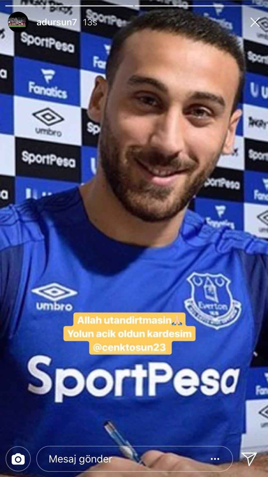 Cenk Tosun’a gelen tebrik ve destek mesajları. Tayyip Erdoğan’dan Hidayet Türkoğlu’na, Arda Turan’dan Burak Yılmaz’a... TFF unuttu mu? - Görsel 2