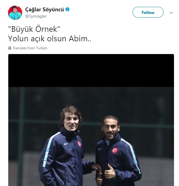 Cenk Tosun’a gelen tebrik ve destek mesajları. Tayyip Erdoğan’dan Hidayet Türkoğlu’na, Arda Turan’dan Burak Yılmaz’a... TFF unuttu mu? - Görsel 24