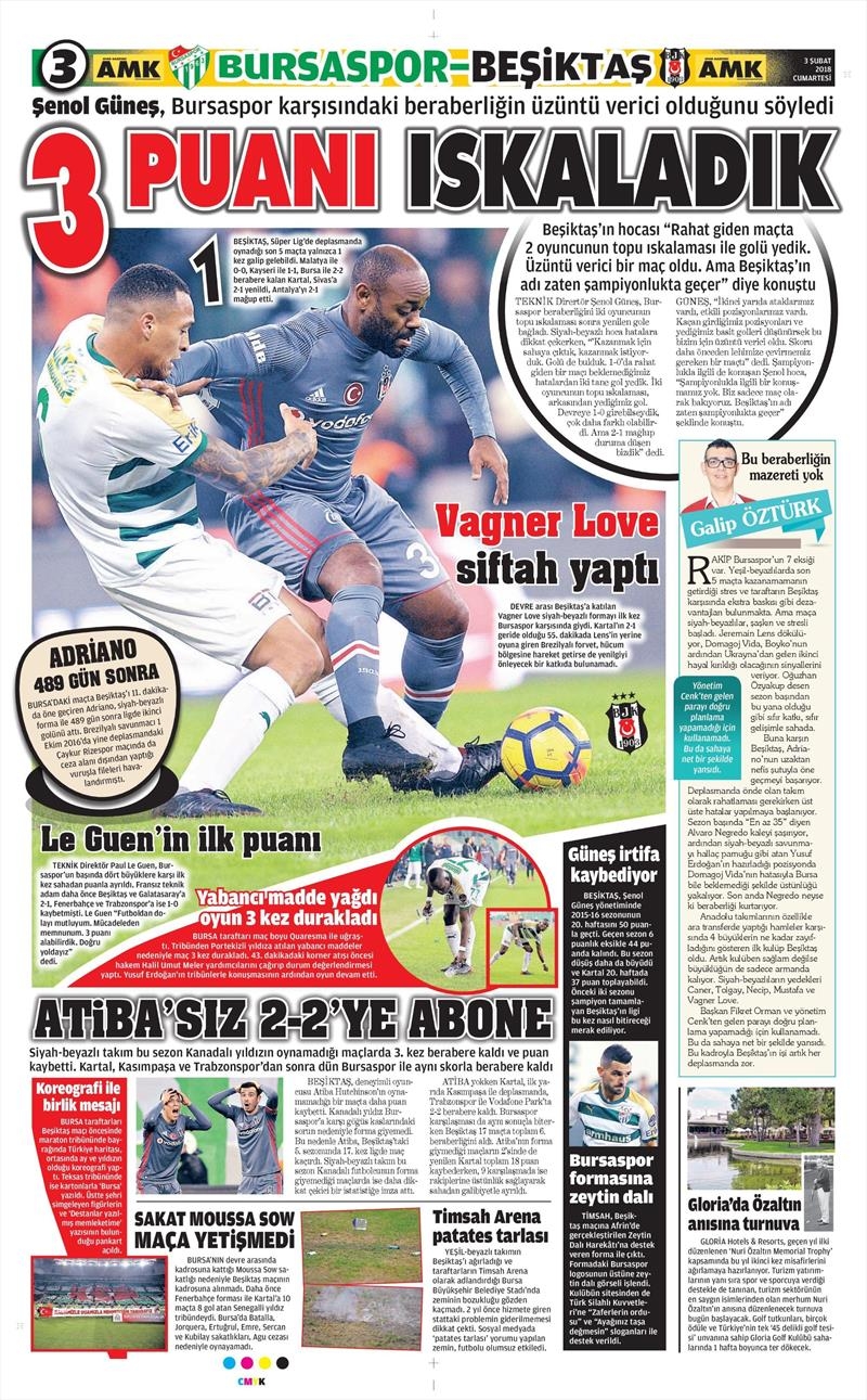03 Şubat 2018 | Gazetelerin Beşiktaş Manşetleri - Görsel 5