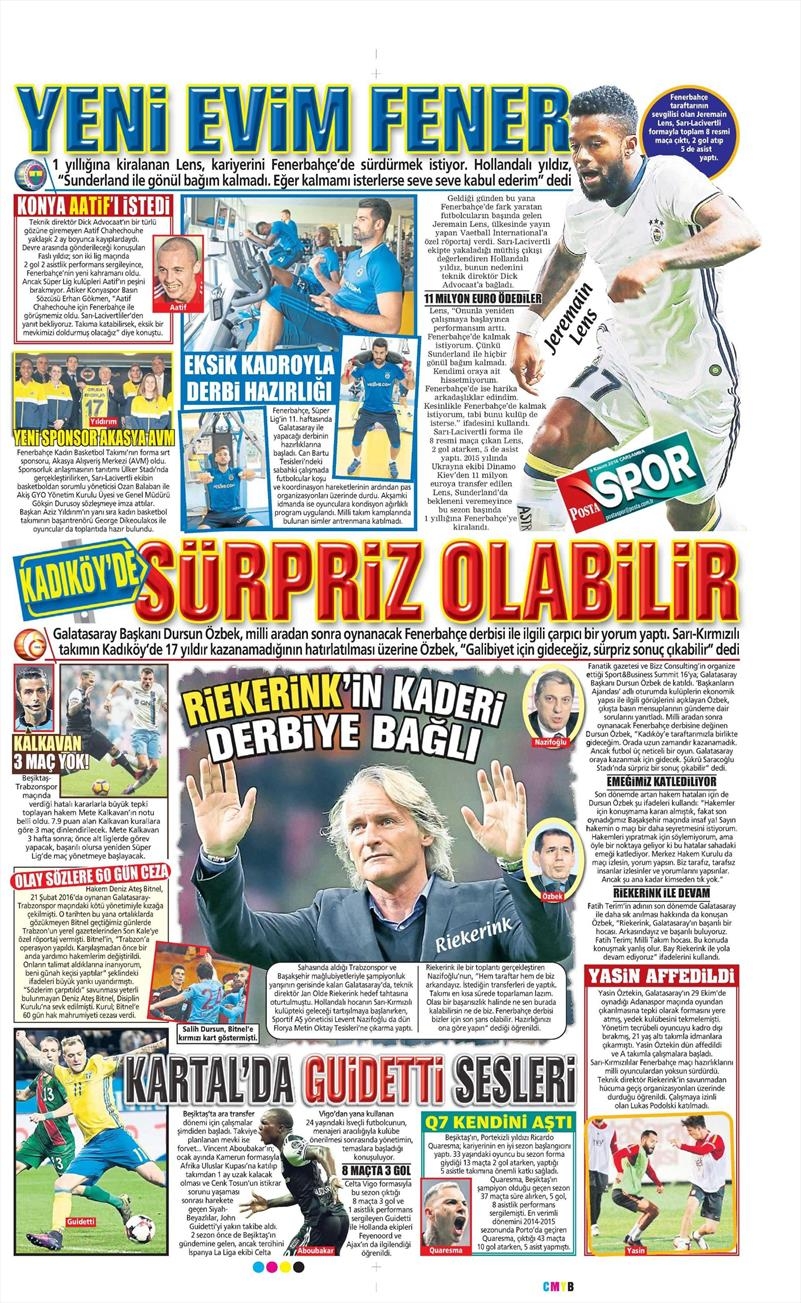 9 Kasım 2016 | Gazetelerin Beşiktaş sayfaları - Görsel 5