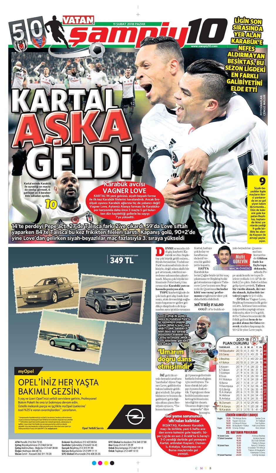 11 Şubat 2018 | Gazetelerin Beşiktaş Manşetleri - Görsel 2