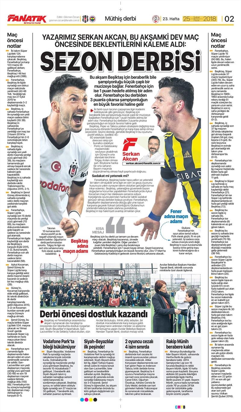 25 Şubat 2018 | Gazetelerin Beşiktaş Manşetleri - Görsel 5
