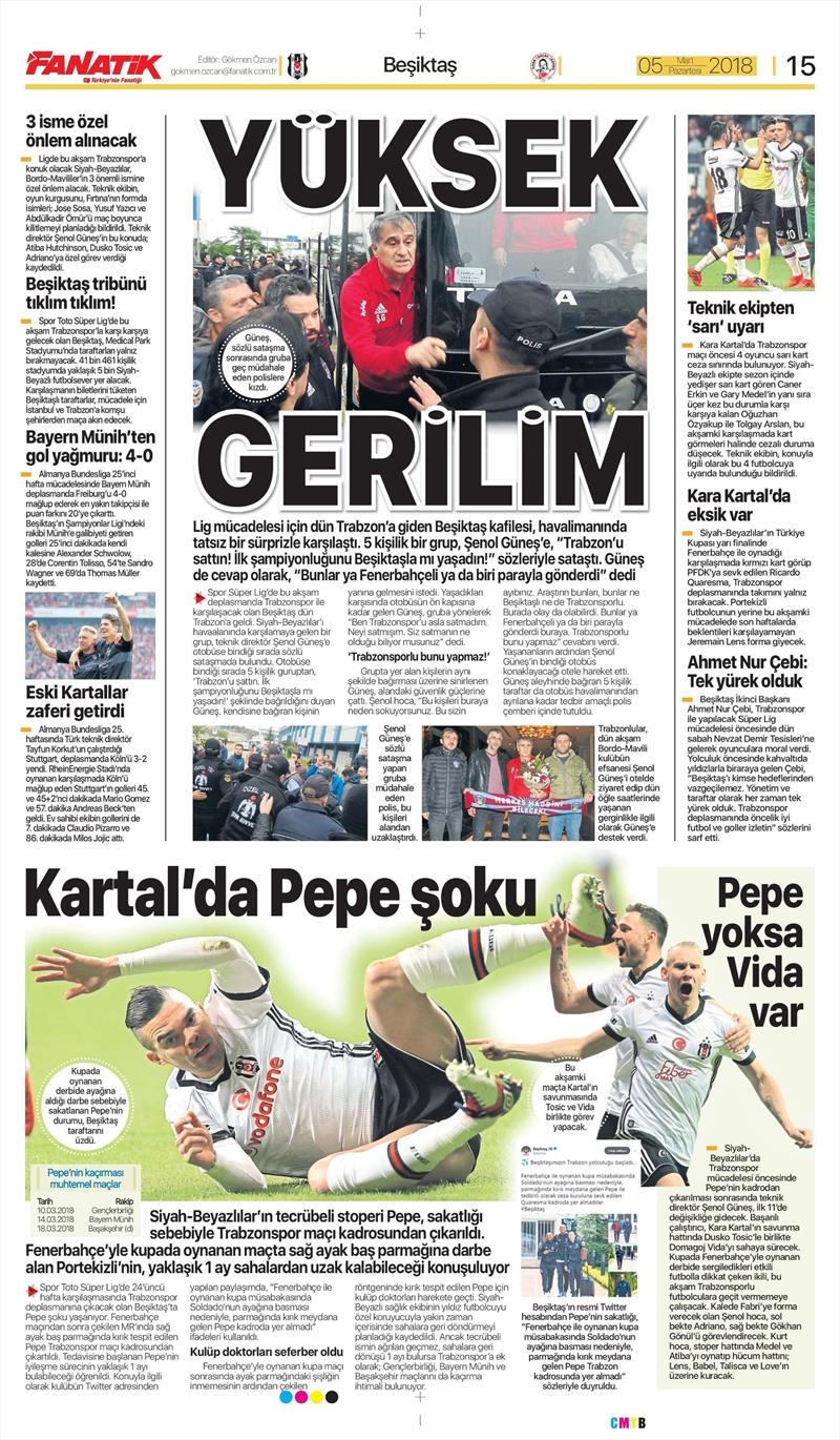 05 Mart 2018 | Gazetelerin Beşiktaş Manşetleri - Görsel 2