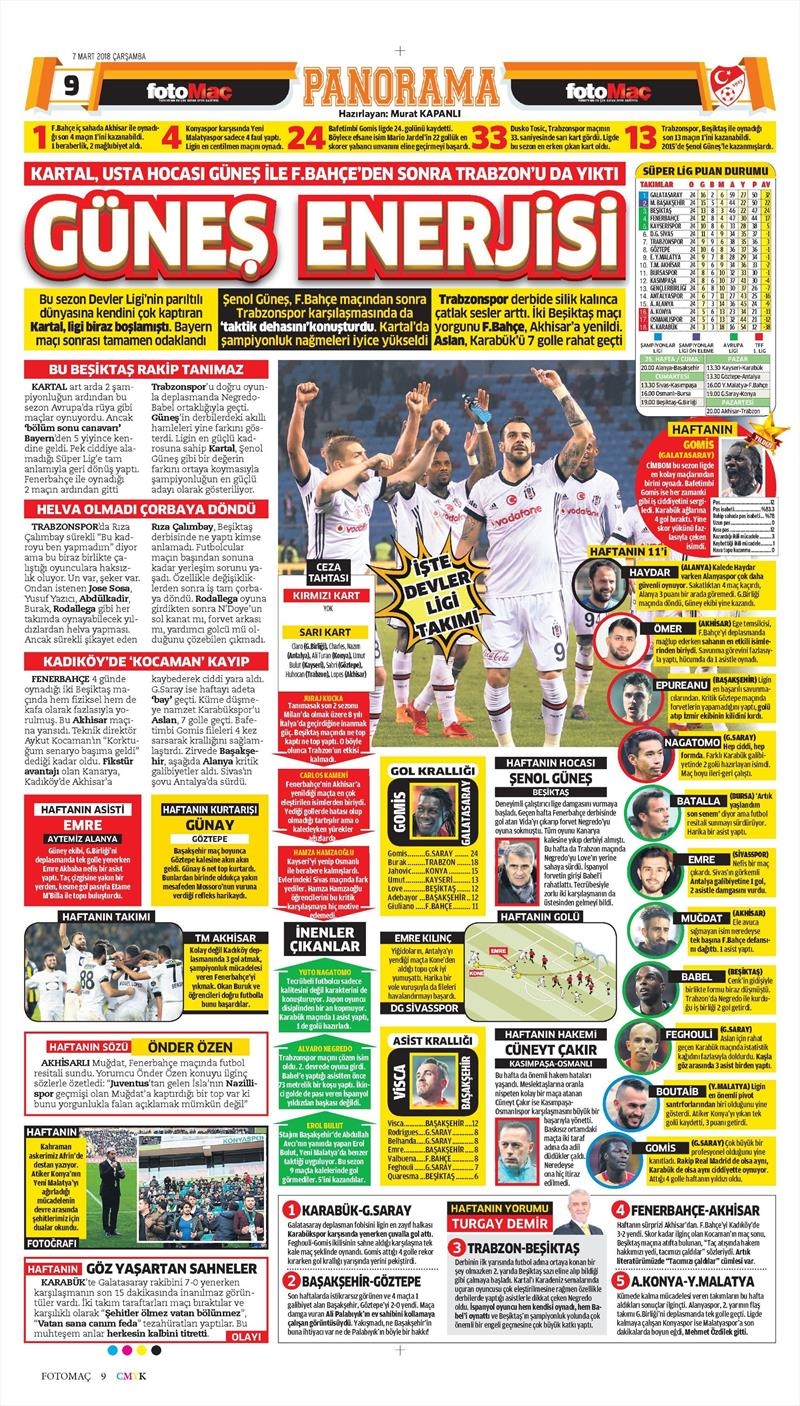 07 Mart 2018 | Gazetelerin Beşiktaş Manşetleri - Görsel 9