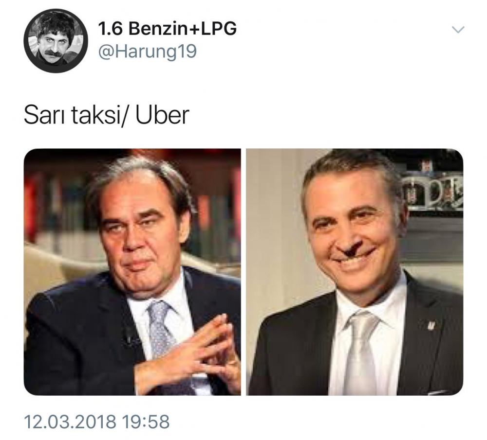 “Sarı taksi / UBER” Beşiktaş taraftarı da boş durmadı. İşte birbirinden değişik kıyaslamalar - Görsel 2