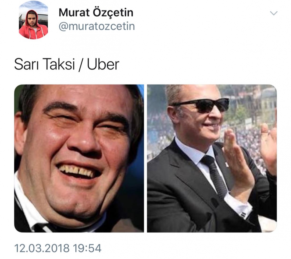“Sarı taksi / UBER” Beşiktaş taraftarı da boş durmadı. İşte birbirinden değişik kıyaslamalar - Görsel 4