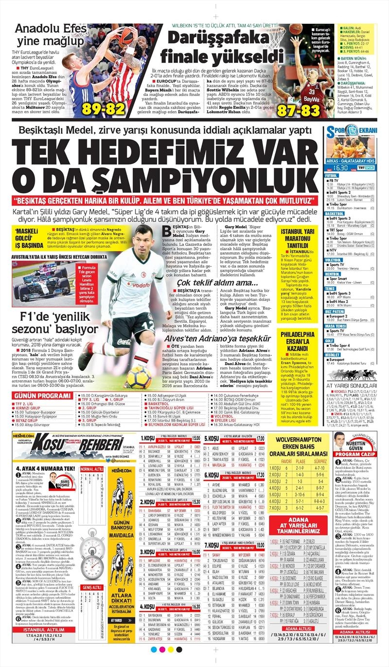 24 Mart 2018 | Gazetelerin Beşiktaş Manşetleri - Görsel 5