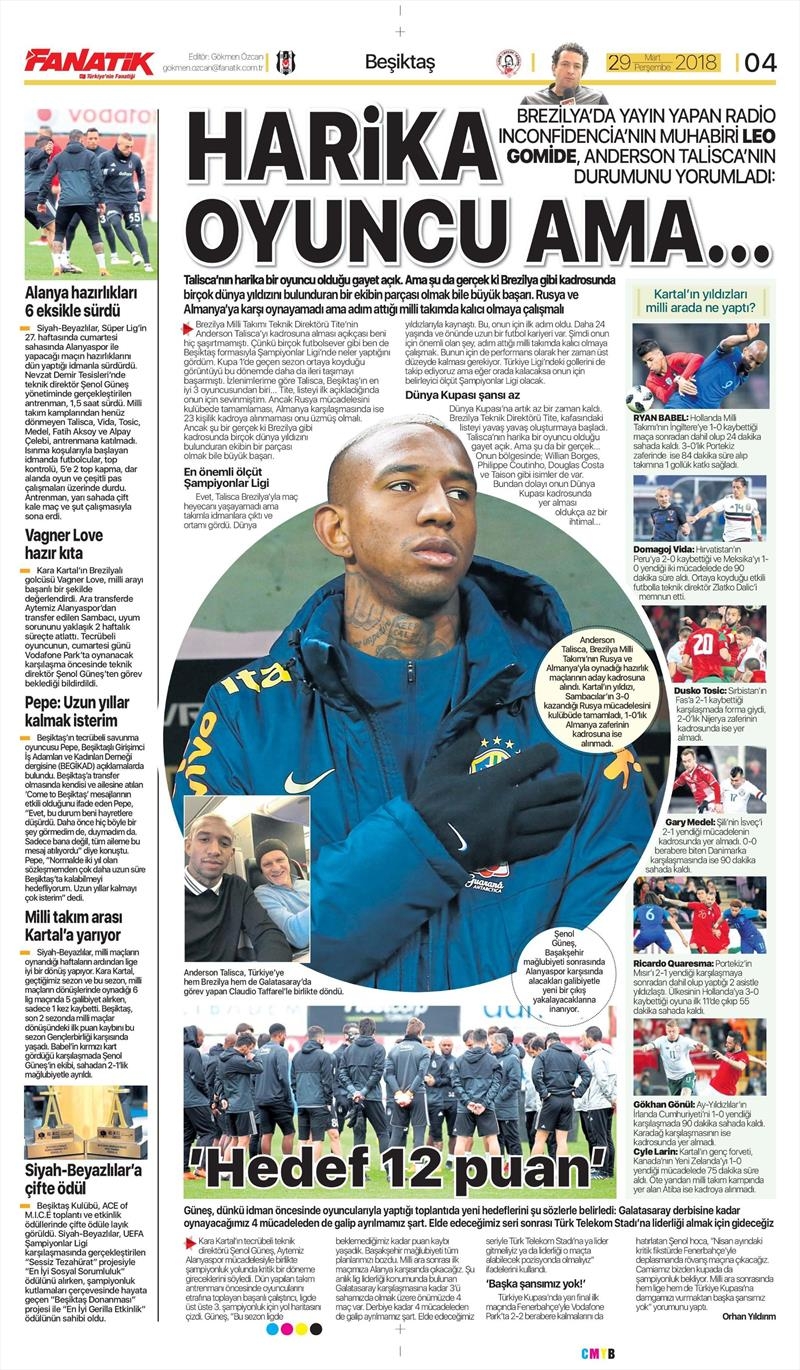 29 Mart 2018 | Gazetelerin Beşiktaş Manşetleri - Görsel 3