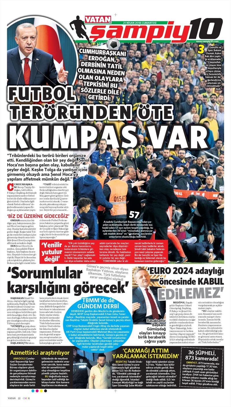 21 Nisan 2018 | Gazetelerin Beşiktaş Manşetleri - Görsel 33