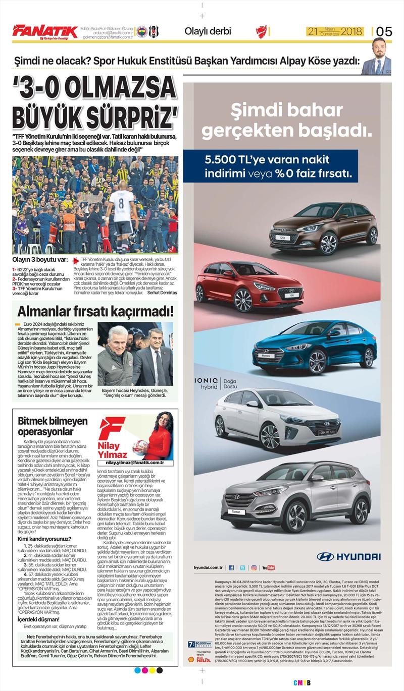 21 Nisan 2018 | Gazetelerin Beşiktaş Manşetleri - Görsel 4