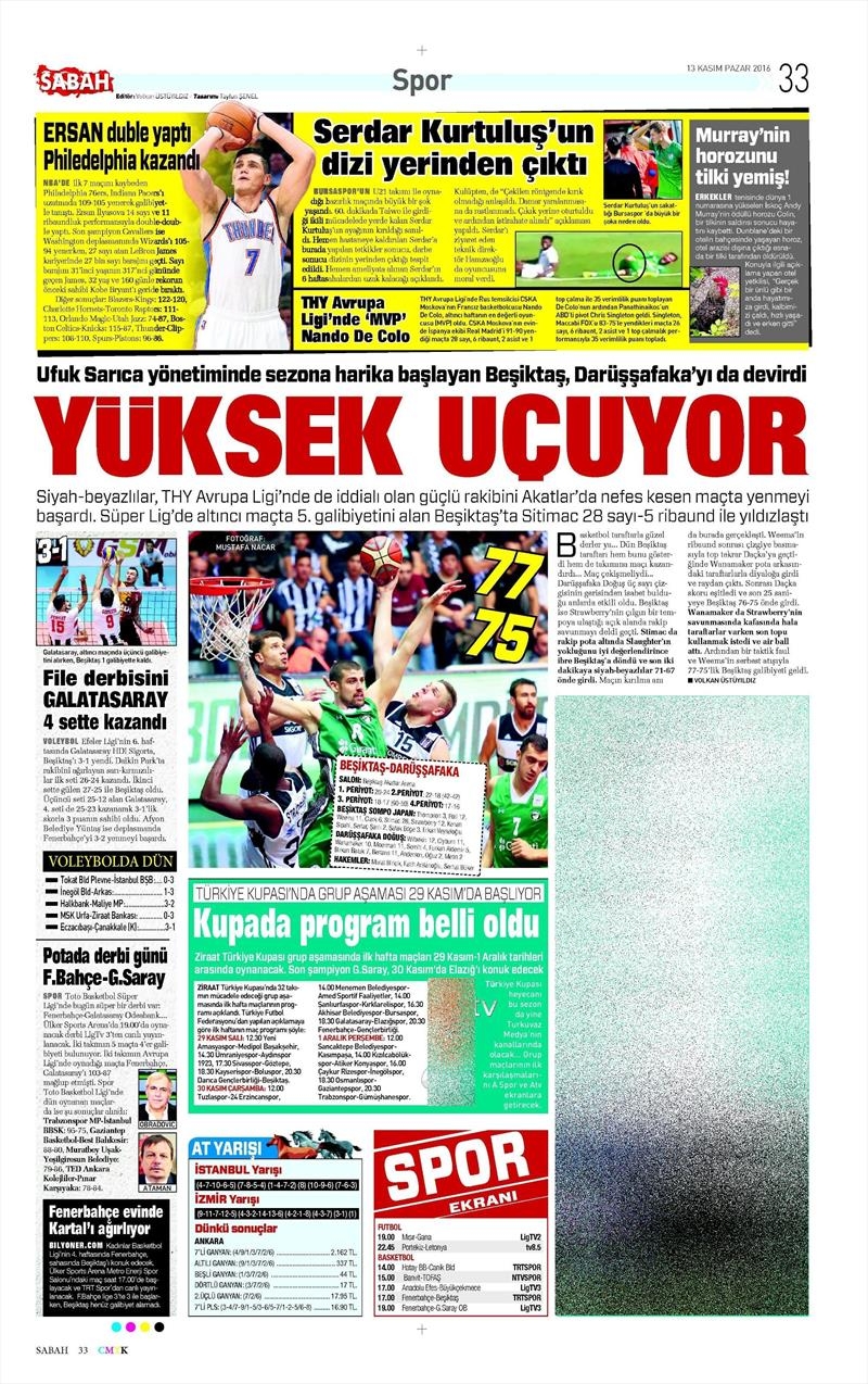 13 Kasım 2016 | Gazetelerin Beşiktaş sayfaları - Görsel 5