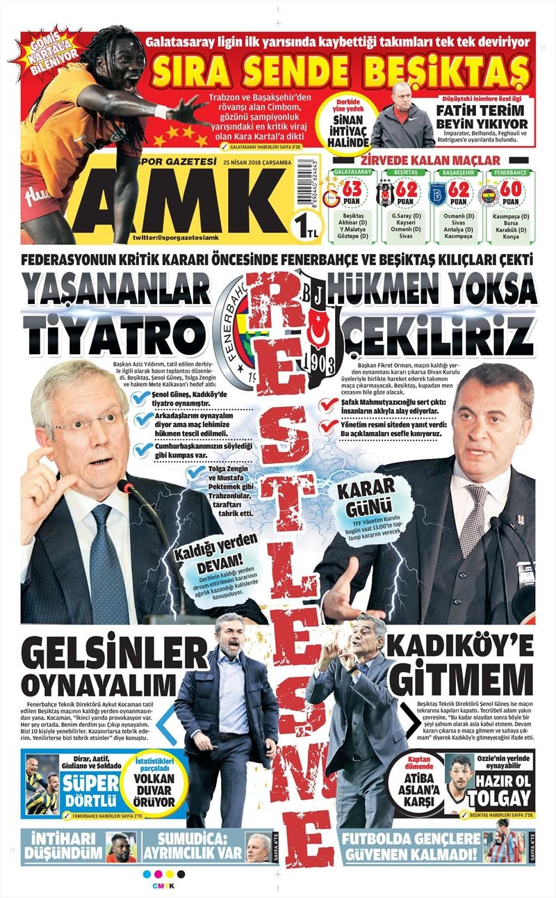 25 Nisan 2018 | Gazetelerin Beşiktaş Manşetleri - Görsel 5