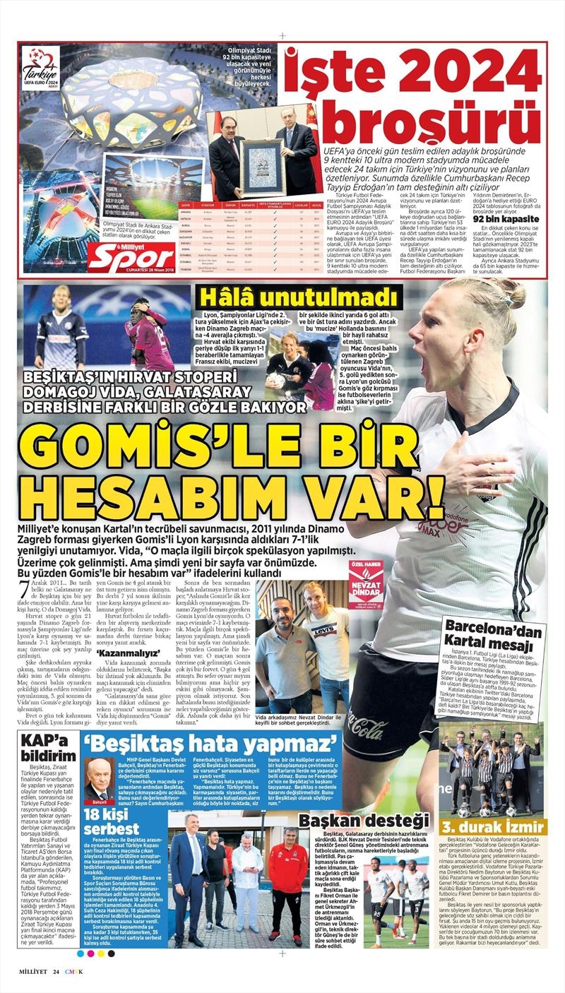28 Nisan 2018 | Gazetelerin Beşiktaş Manşetleri - Görsel 7