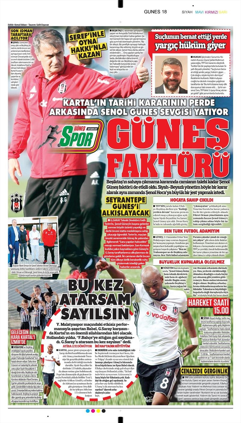 28 Nisan 2018 | Gazetelerin Beşiktaş Manşetleri - Görsel 8