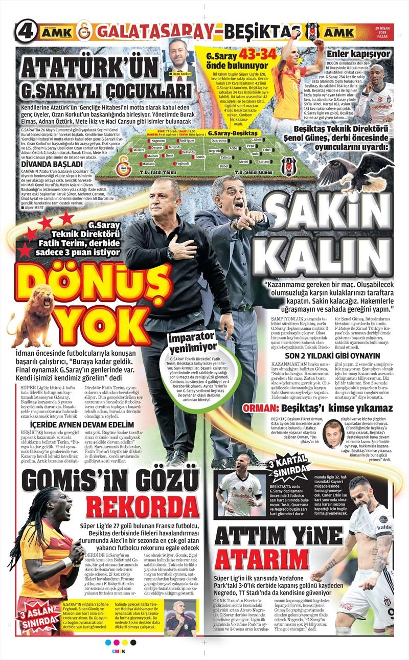 29 Nisan 2018 | Gazetelerin Beşiktaş Manşetleri - Görsel 10