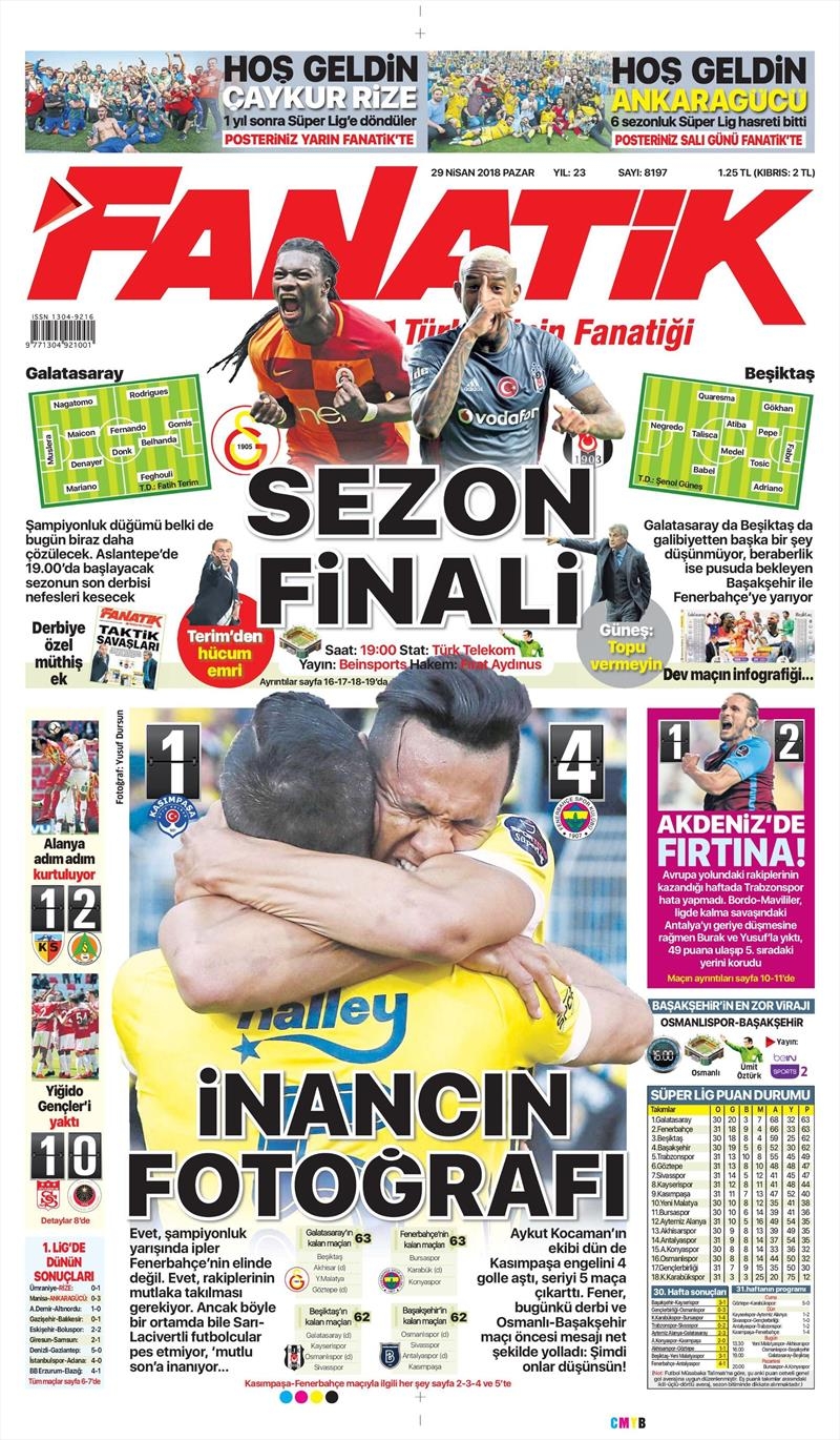 29 Nisan 2018 | Gazetelerin Beşiktaş Manşetleri - Görsel 3