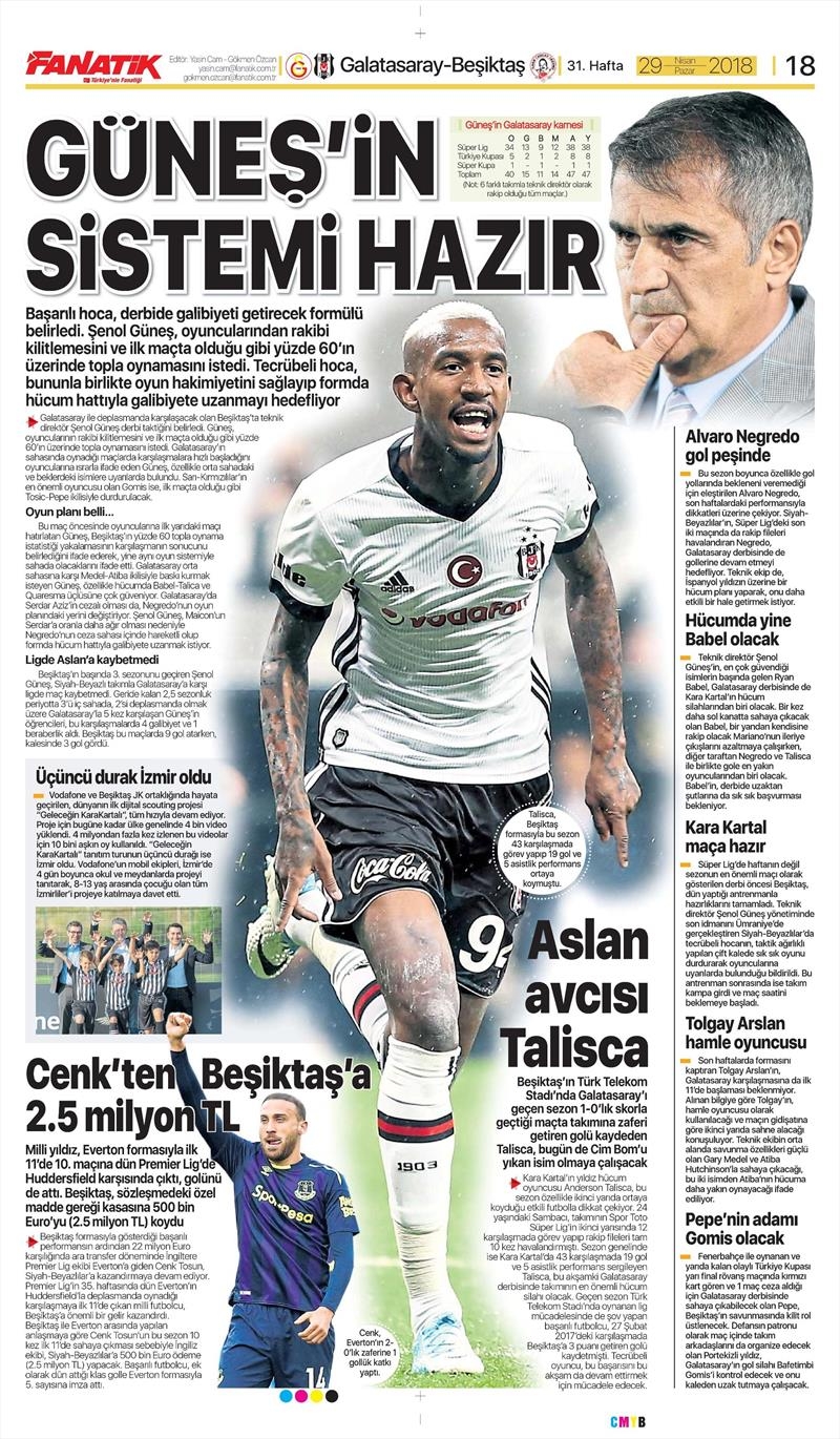 29 Nisan 2018 | Gazetelerin Beşiktaş Manşetleri - Görsel 5