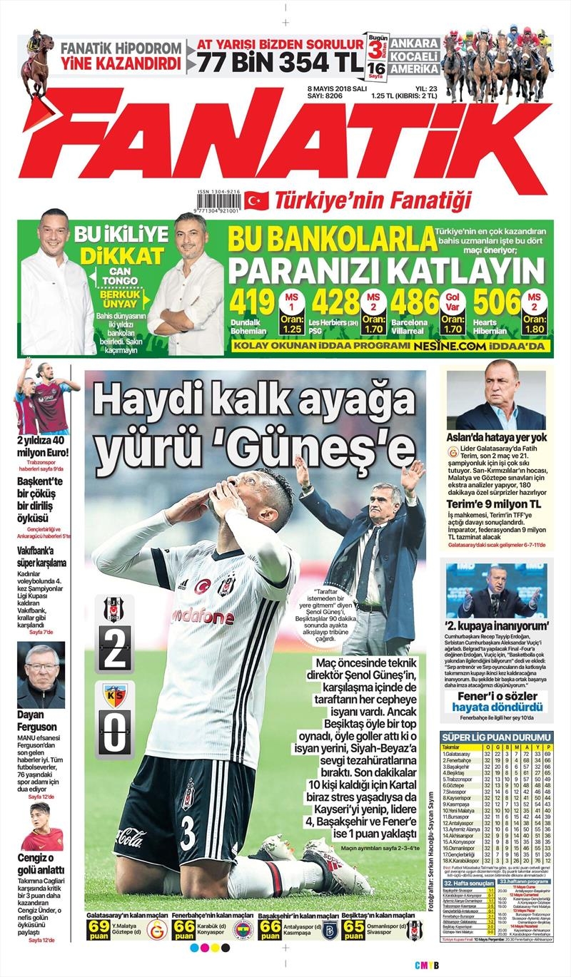 8 Mayıs 2018 | Gazetelerin Beşiktaş Manşetleri - Görsel 9