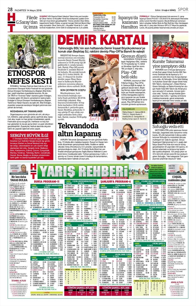 14 Mayıs 2018 | Gazetelerin Beşiktaş Manşetleri - Görsel 9