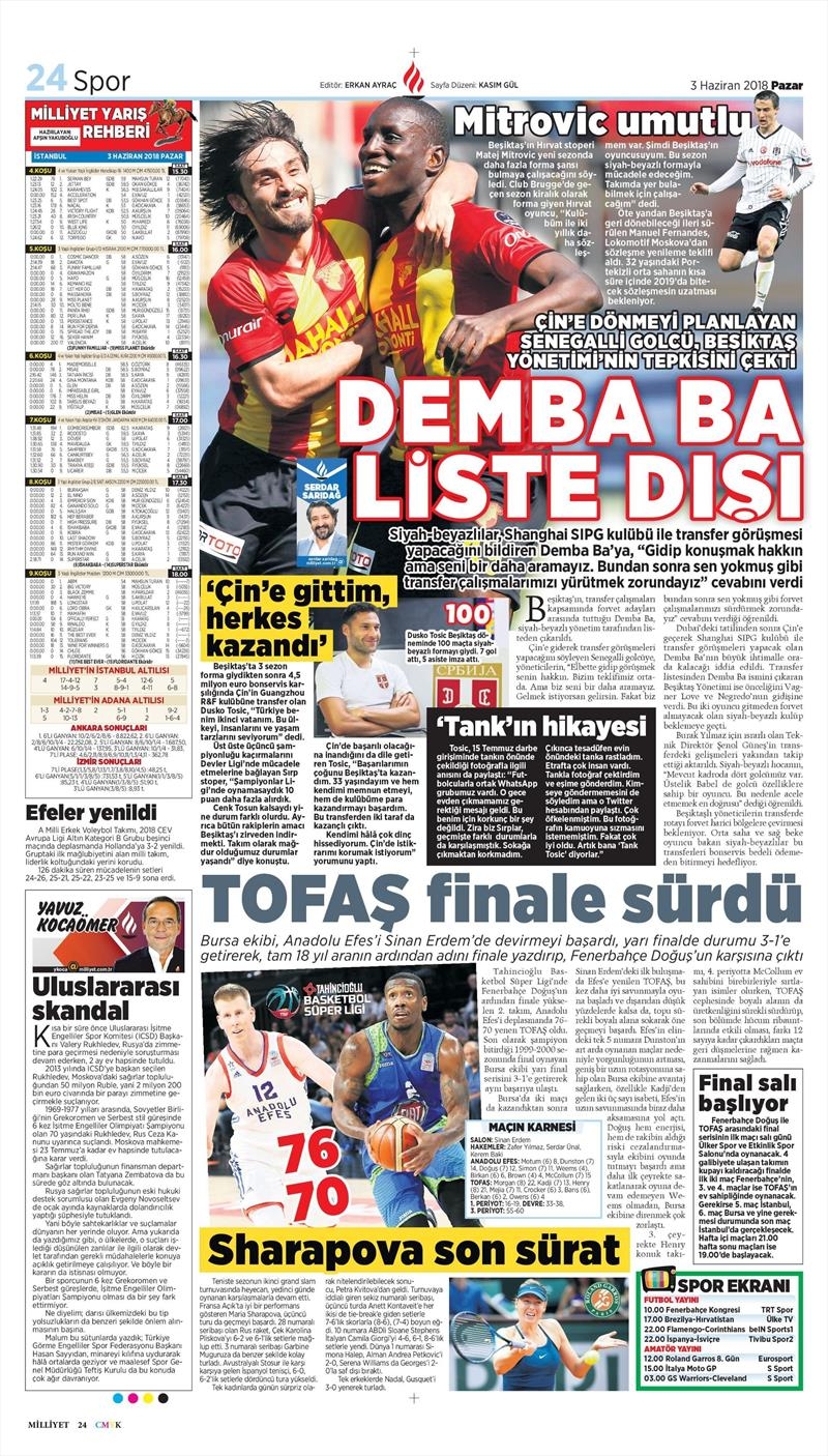 3 Haziran 2018 | Gazetelerin Beşiktaş Manşetleri - Görsel 4