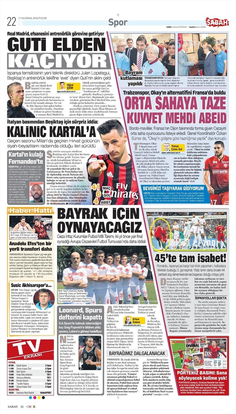 17 Haziran 2018 | Gazetelerin Beşiktaş Manşetleri - Görsel 2