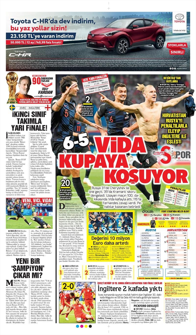 8 Temmuz 2018 | Gazetelerin Beşiktaş Manşetleri - Görsel 5