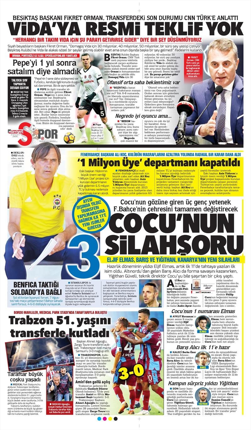 30 Temmuz 2018 | Gazetelerin Beşiktaş Manşetleri - Görsel 10