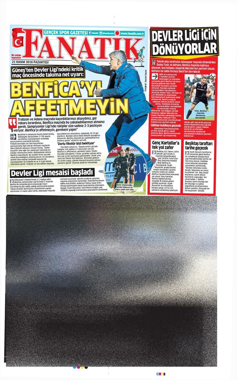 21 Kasım 2016 | Gazetelerin Beşiktaş sayfaları - Görsel 13
