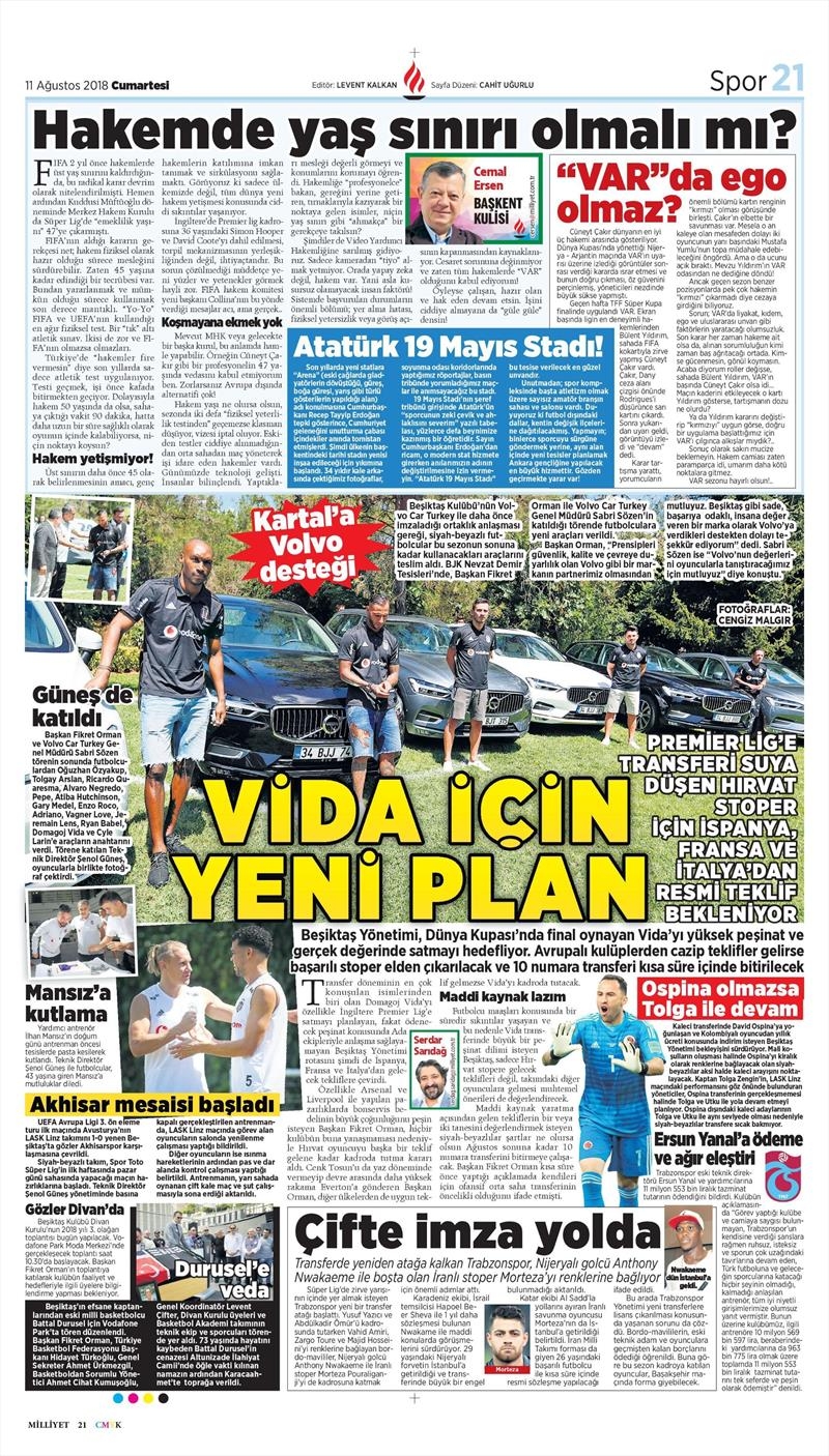 11 Ağustos 2018 | Gazetelerin Beşiktaş Manşetleri - Görsel 5