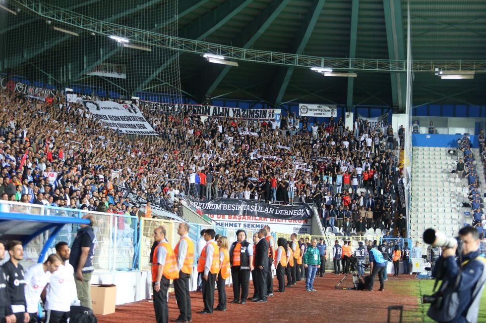 Erzurumspor - Beşiktaş karşılaşmasından kareler - Görsel 38
