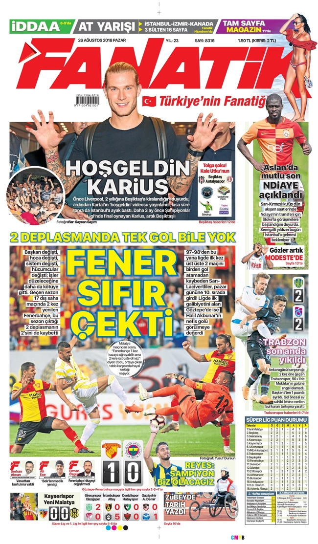 26 Ağustos 2018 | Gazetelerin Beşiktaş Manşetleri - Görsel 2