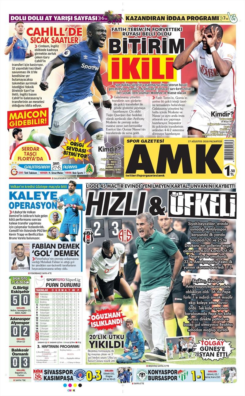 27 Ağustos 2018 | Gazetelerin Beşiktaş Manşetleri - Görsel 4