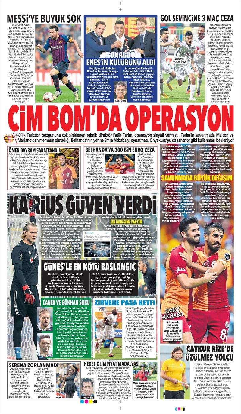 4 Eylül 2018 | Gazetelerin Beşiktaş Manşetleri - Görsel 5