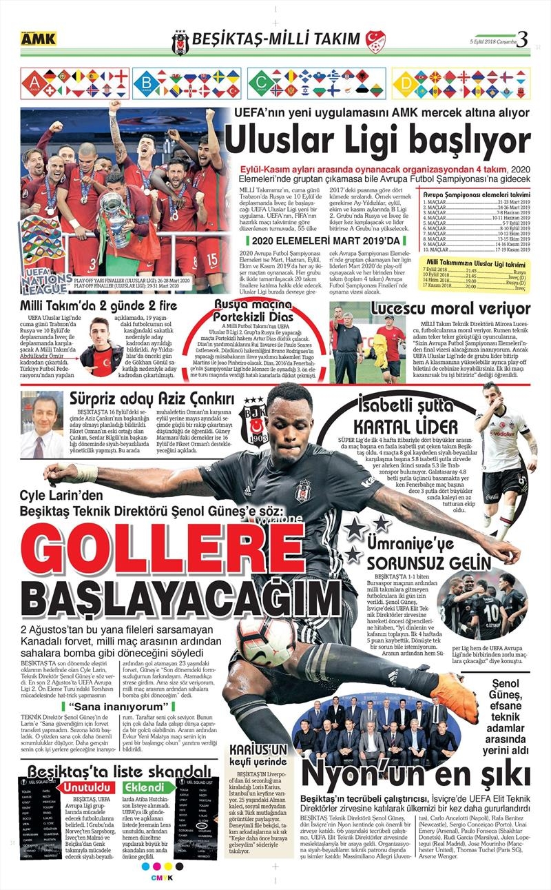 5 Eylül 2018 | Gazetelerin Beşiktaş Manşetleri - Görsel 6
