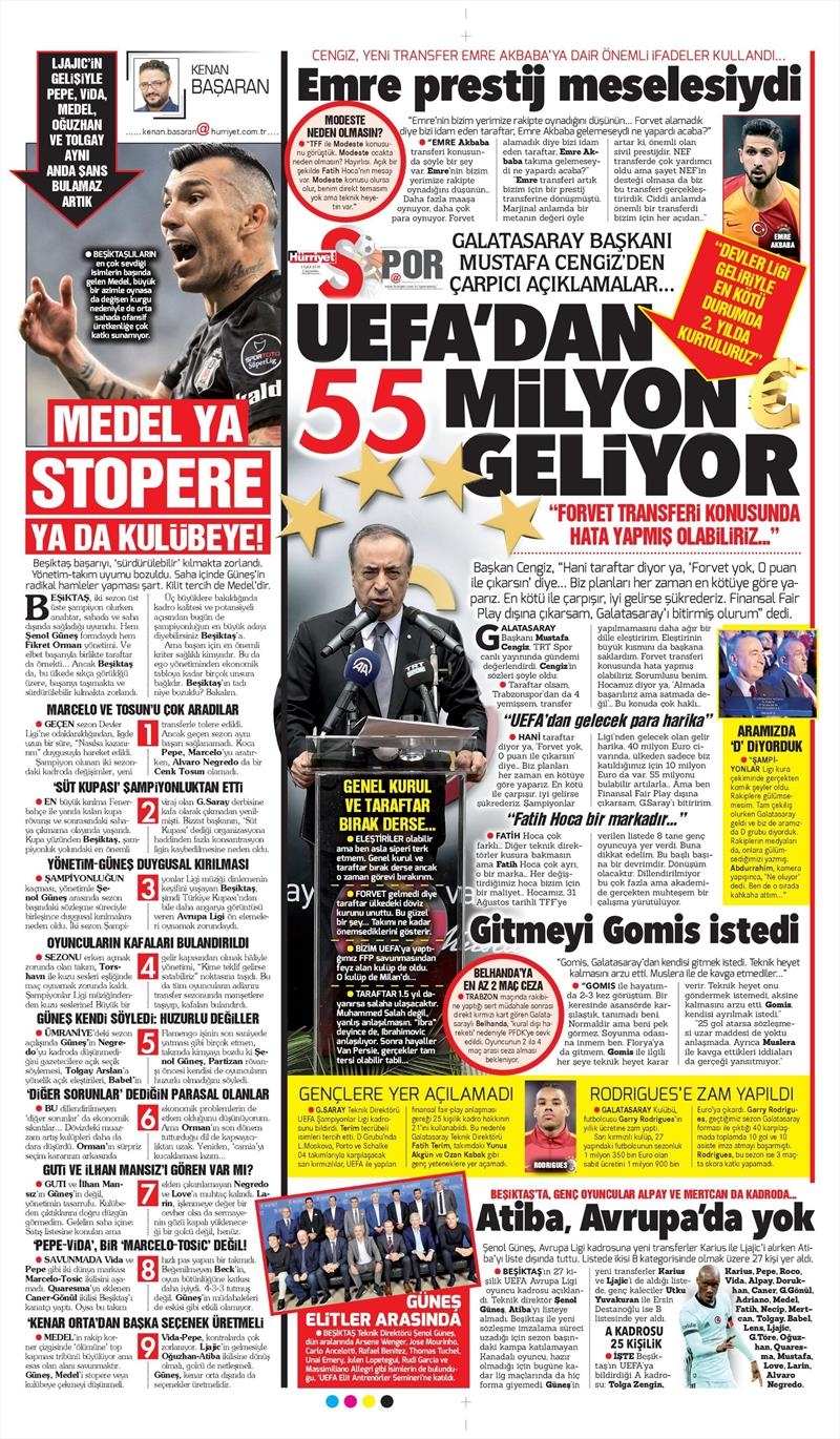 5 Eylül 2018 | Gazetelerin Beşiktaş Manşetleri - Görsel 7